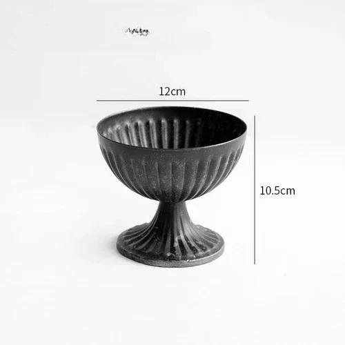 Golden Classical Flower Ware Flower Weng Retro European Iron Floral Pot Living Room Premium Silver Decoration Flowers Vase