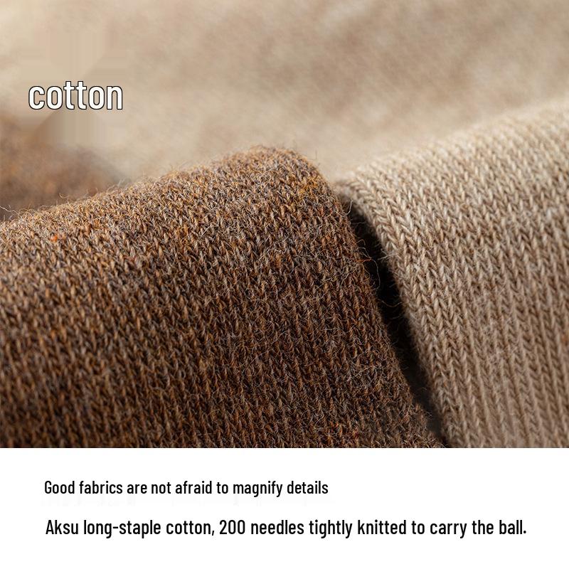 Women's Seamless Cotton Mid-Calf Socks: Antibacterial, Odor-Resistant, Sweat-Absorbent, Breathable, High-Top for Autumn and Winter.