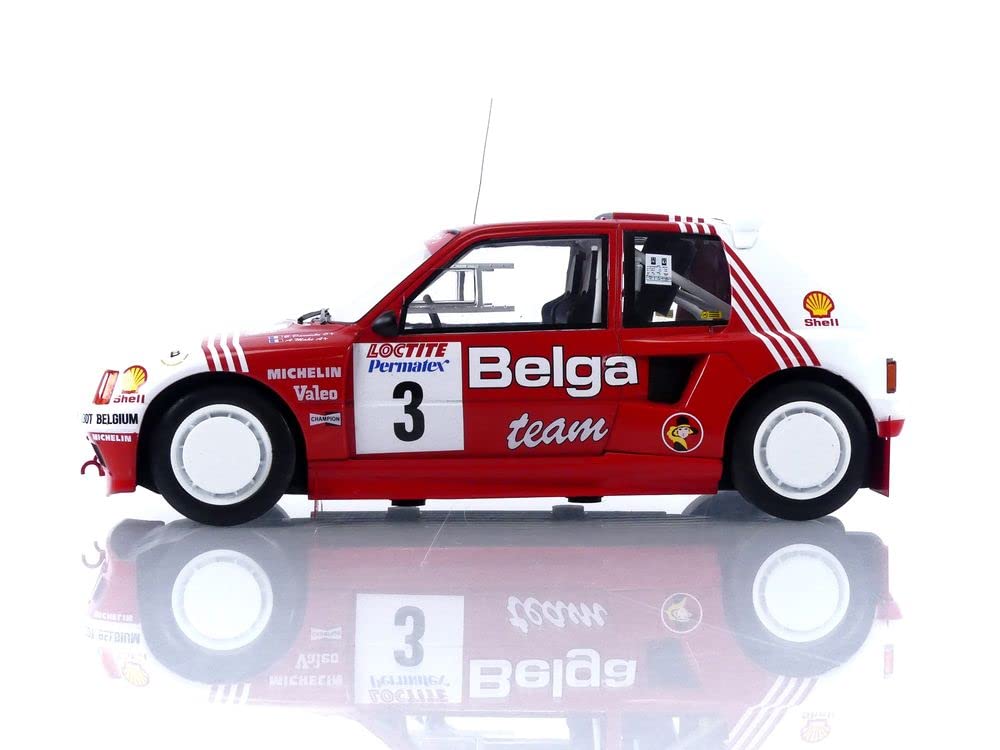 Ixo Model MODELLINO IN SCALA CON Peugeot 205 T16 N.3 Rally Ypres 1985 Daanish/Meikhe 1:18 18RMC135