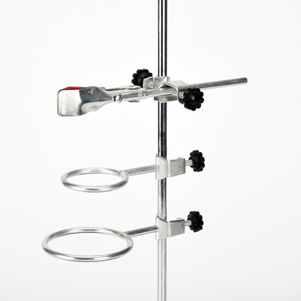Stainless Steel Laboratory Stands Support Rod 16" L Burette Clamp Steel Lab Stand Set  Chemistry