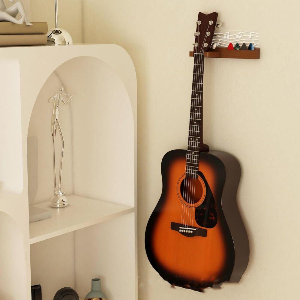 Gitaroppbevaringsstativ Gitarstativ med Plekter Utøvergave Veggitarstativ Gitarveggfeste