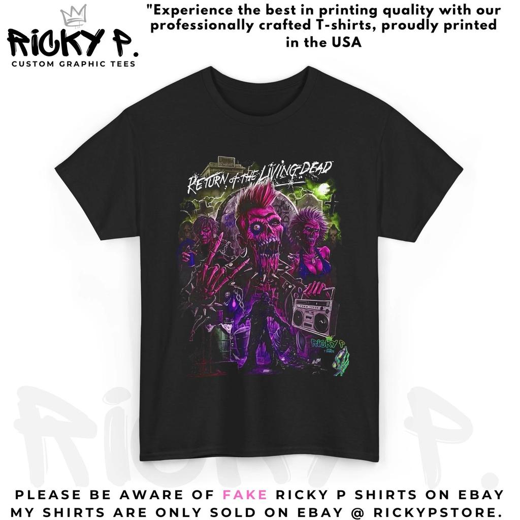 The Return of the Living Dead 1985 Horror Movie 100% Cotton T-shirt Mens Tees Top Unisex Heavy Cotton Tee