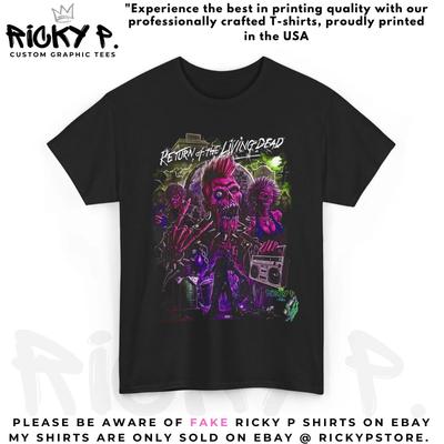 The Return of the Living Dead 1985 Horror Movie 100% Cotton T-shirt Mens Tees Top Unisex Heavy Cotton Tee