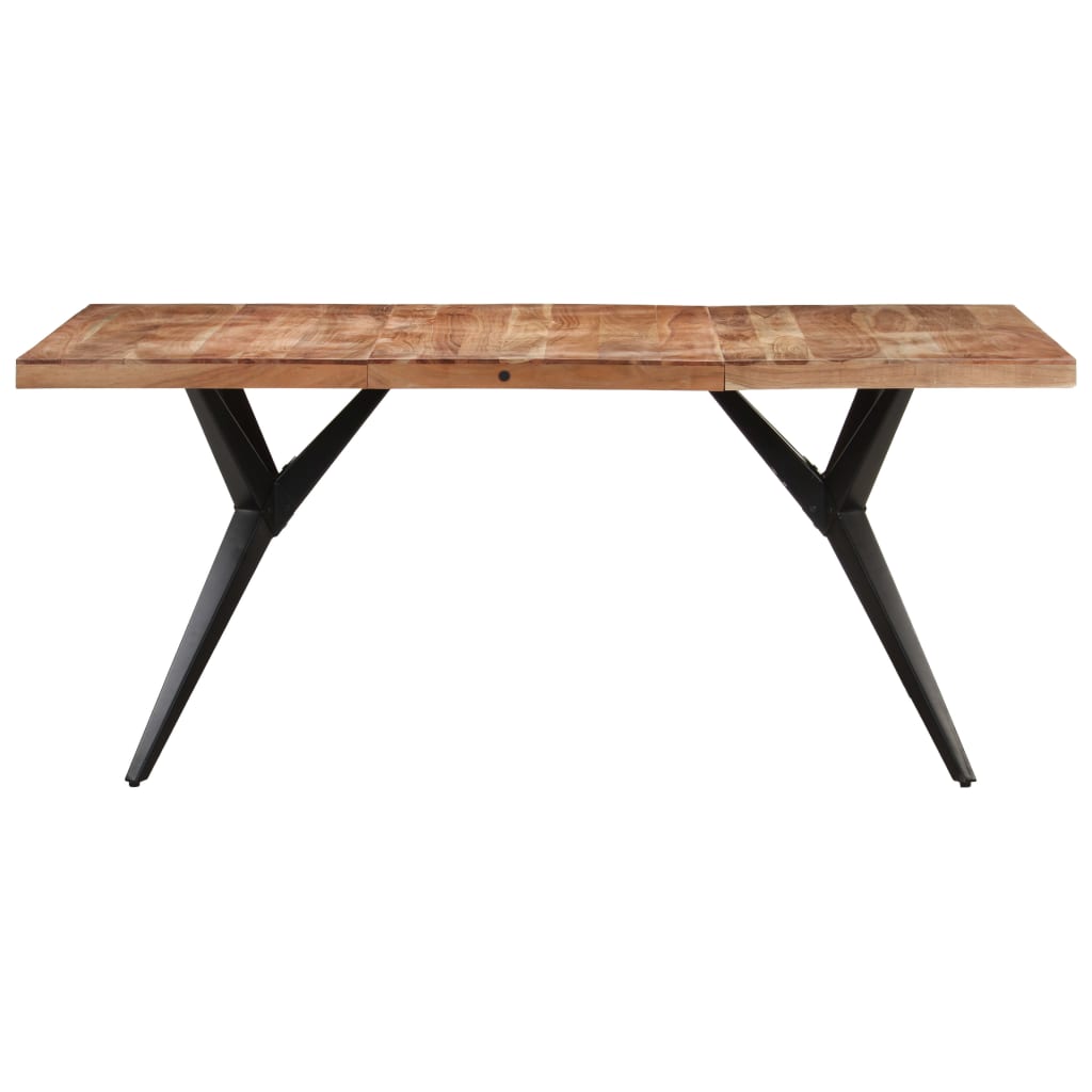 Dining Table 160x80x76 Cm Solid Acacia Wood