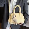 Spring solid color handbag new fashion versatile shoulder messenger bag niche design novel shell bag