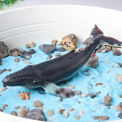 Yousheng 1/6 Stück Simulation Meerestier Figur Miniatur Hai Wal Delfin Skulptur Lernspielzeug Ozean Kreatur Modell Dekoration Ornament