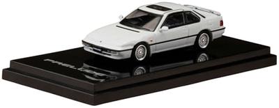 HobbyJAPAN HJ64 1/64 Scale Honda Prelude (BA5) SI TCV Custom Version, Frost White, Finished Model (HJ644002W)