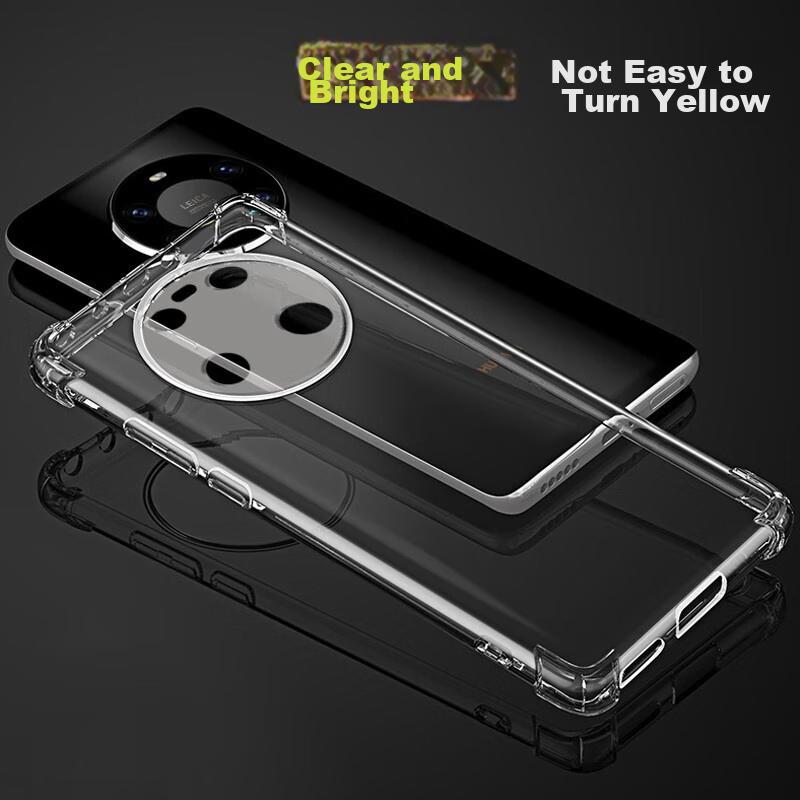 Huawei Mate40Pro Phone Case, Full Protection Shockproof TPU Airbag Soft Case/Protective Cover, Transparent, 6.76 Inches