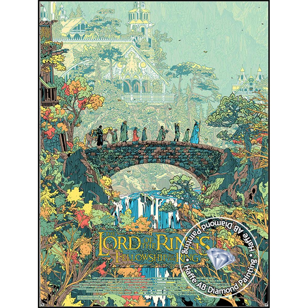 2026 New Fantasy Lord Elf Prince Diamond Art Painting Ring Power Forest Landscape Tree Flower Mosaic Home Decor