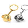 Basketball Headset Keychain Pendant Metal Sport-themed Keyring Portable Basketball Earphone Keychain Exclusive Gifts for Fans Accessories