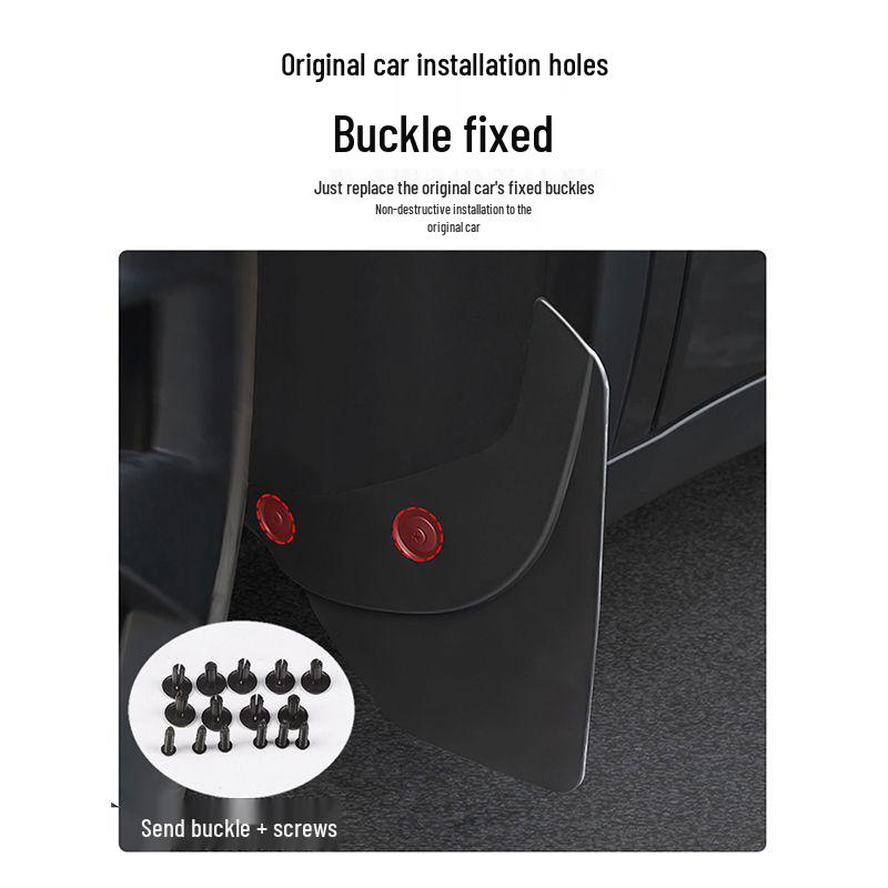 Tesla Model 3/Y Mudguards: No Drilling Needed, Protects Front & Rear Tires