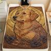 1 Stück Hundeblumen-Print Flanelldecke, Hohe Qualität, Bequem für alle Jahreszeiten, Heimdekoration, Wärme und Komfort, Perfekt für Weihnachtsgeschenke