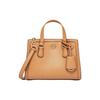 Mk Chantal Logo Piele Mini Geantă Tote Umăr Geantă Crossbody Genți Femei Peanut 32R3G7CC0T-174