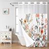 Botanical Floral Polyester Shower Curtain
