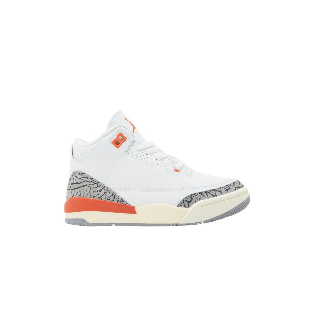 Air Jordan 3 Retro TD Georgia Peach Baby-Sneakers Weiß Cosmic-Clay Sail FQ9175-121