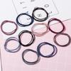 10 Stück Einfache Basic Elastische Haargummis Scrunchie Bänder Mode Stirnband für Damen Mädchen