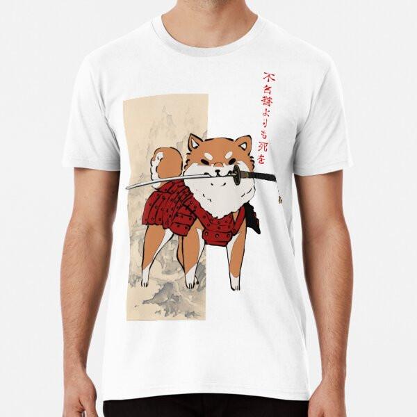 Cute Samurai Shiba -- Tan Version Premium T- S To 5XL Made In the AU/USA T-Shirt