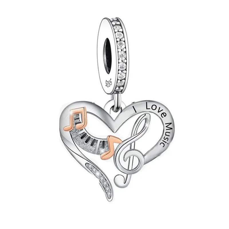 

FC Jewelry Fit Original Charm Bracelet 925 Silver Be Strong and Be Yourself Yoga Girl Pendant Bead For Making Berloque DIY