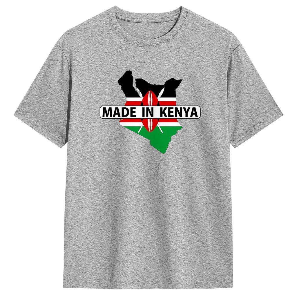 Made In Kenya T Shirt Hipster T Shirts Short Sleeves Streetwear Tops Summer Cotton Oversize Tees