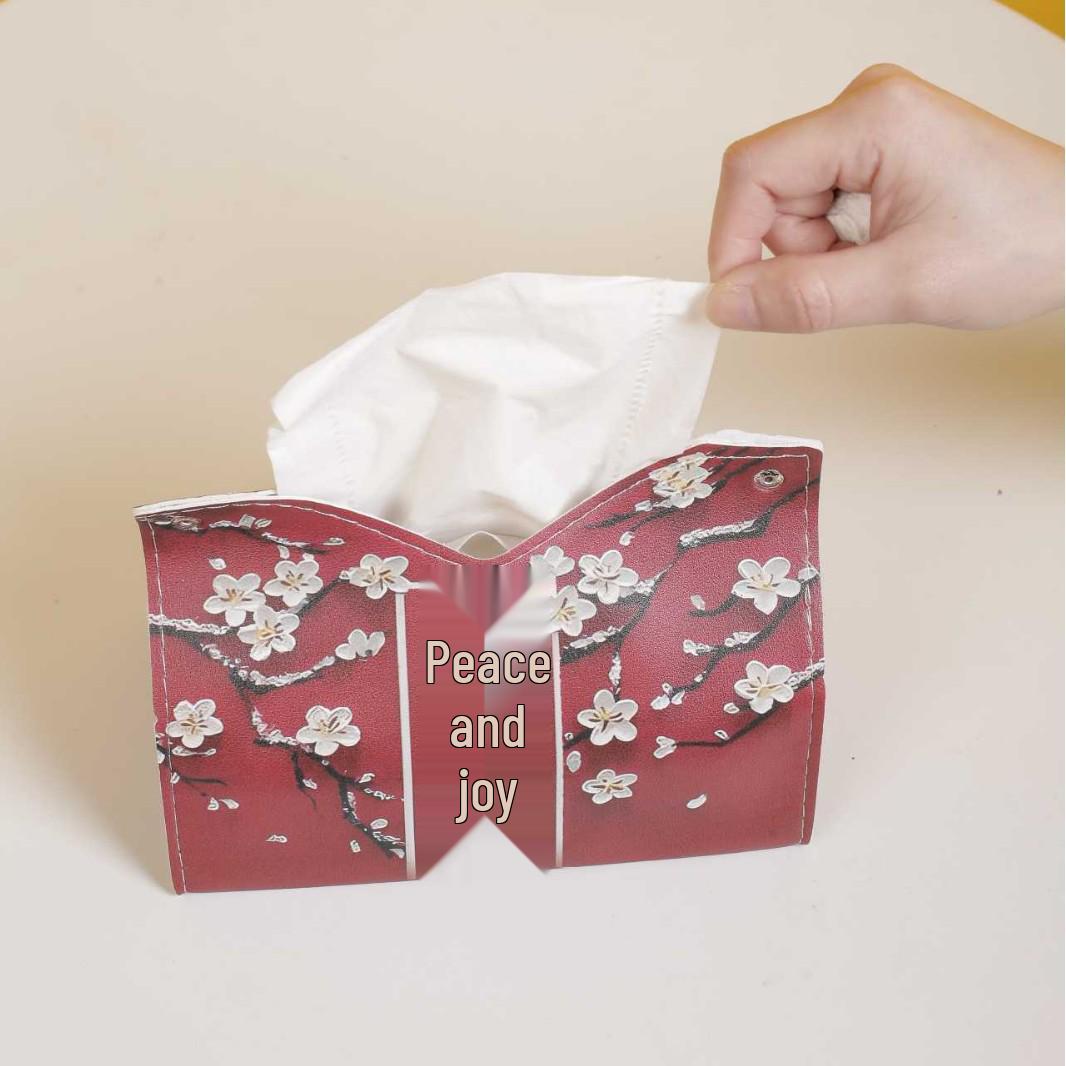 

Роскошная красная праздничная салфетница для дома и автомобиля