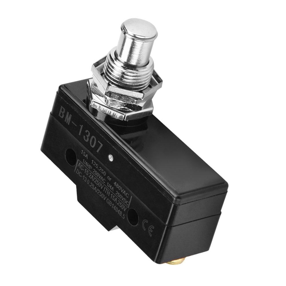 250V 15A Micro Switch Silver Contacts Plastic Housing Momentary Limit Switch Great Conductivity BM-1307/BM-1308