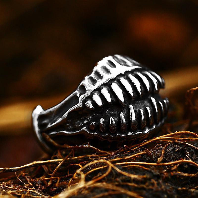 Beier One Piece Sale Unique Thin Skull For Boy And Girl Stainless Steel Lady's Finger Ring BR8-373