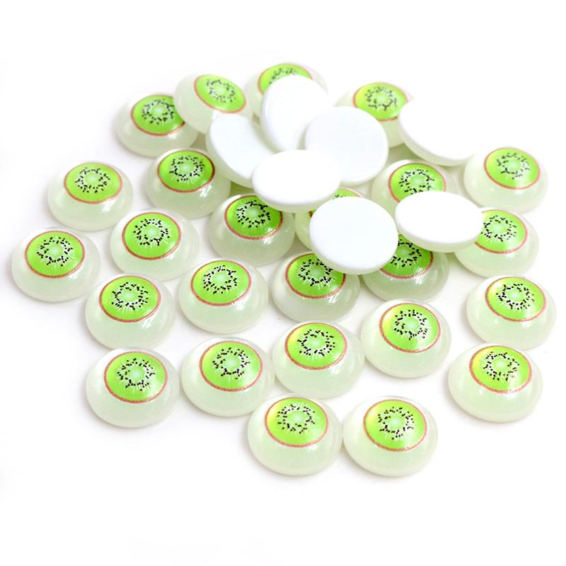 New Fashion 40pcs 12mm Mix Colors Stylish Color Half Ball Flat Back Resin Cabochons Cameo DIY Jewelry Making Accessories