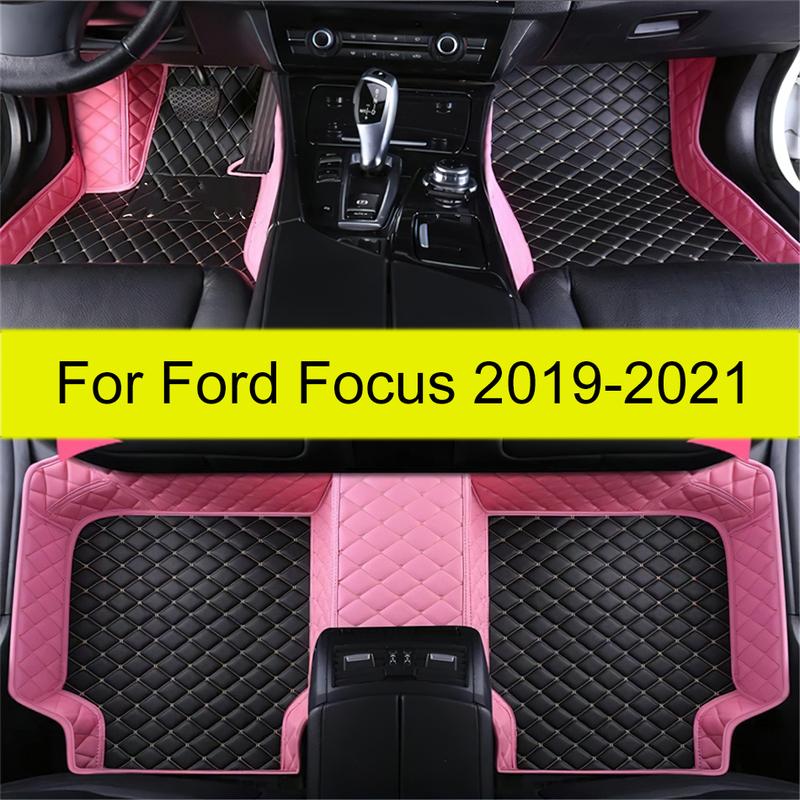 Car Floor Mats For Ford Focus     Auto Foot Pads Automobile Carpet Cover Interior Accessories