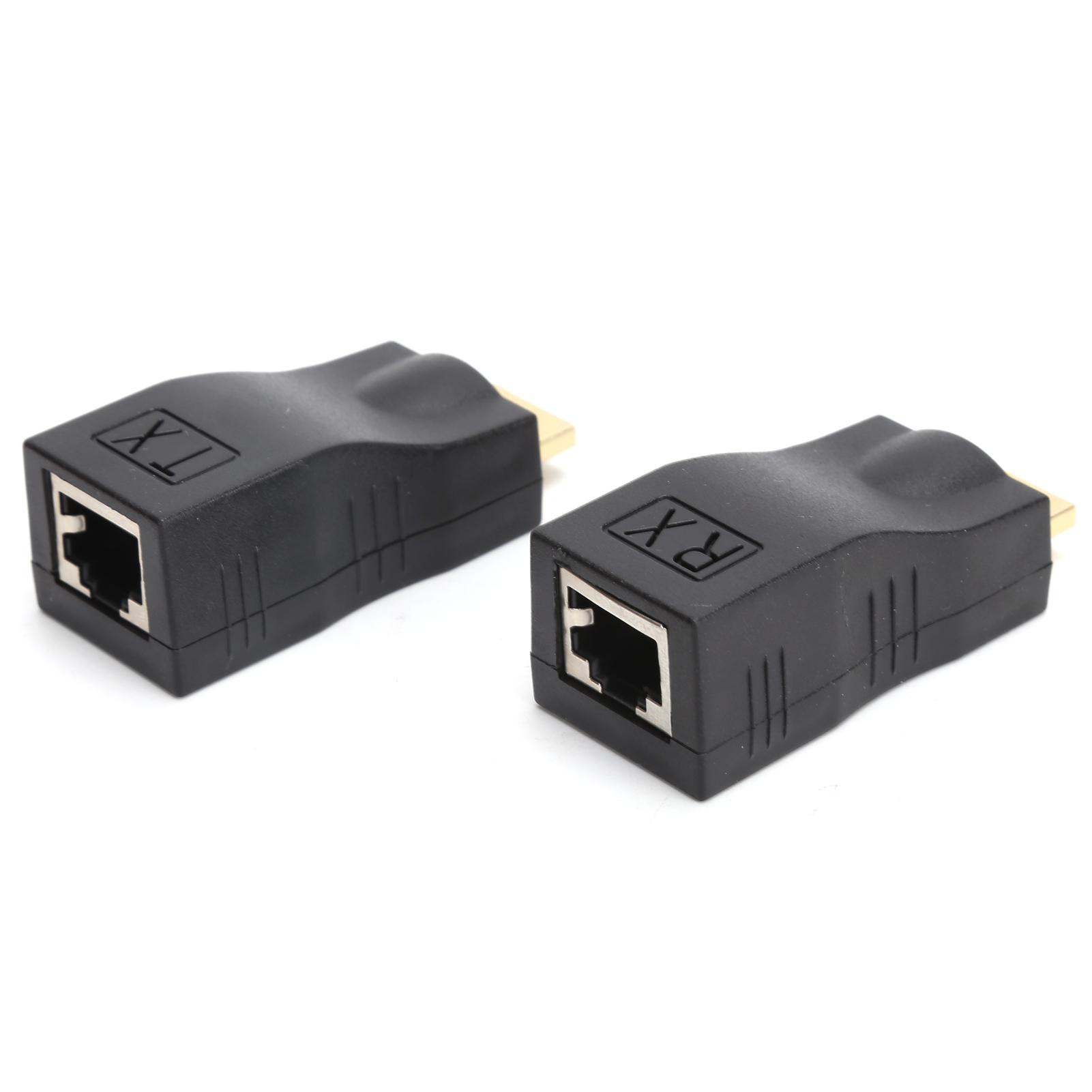 

High Definition Multimedia Interface to RJ45 Adapter Extender Network Connector Cat5e Cat6
