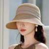 Spring and Summer New Sun Hat Women's Sunscreen Foreign Style Fashion Straw Hat Vacation Summer Sun Hat