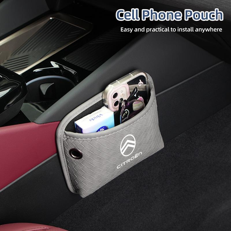 Auto-Aufbewahrungstasche Handy-Schlüssel-Organizer-Tasche Sitzlehnen-Seitenwand-Tasche Für Citroen C4 C3 C5 C1 C2 Berlingo Celysee Cactus Picasso