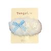 New Autumn/Winter Bow Plush Rabbit Fur Hair Clip - Sweet Girlish BB Clip
