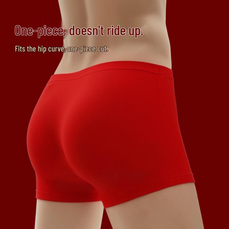 Sevenwolves Men's Red Boxer Briefs - 4 Pack