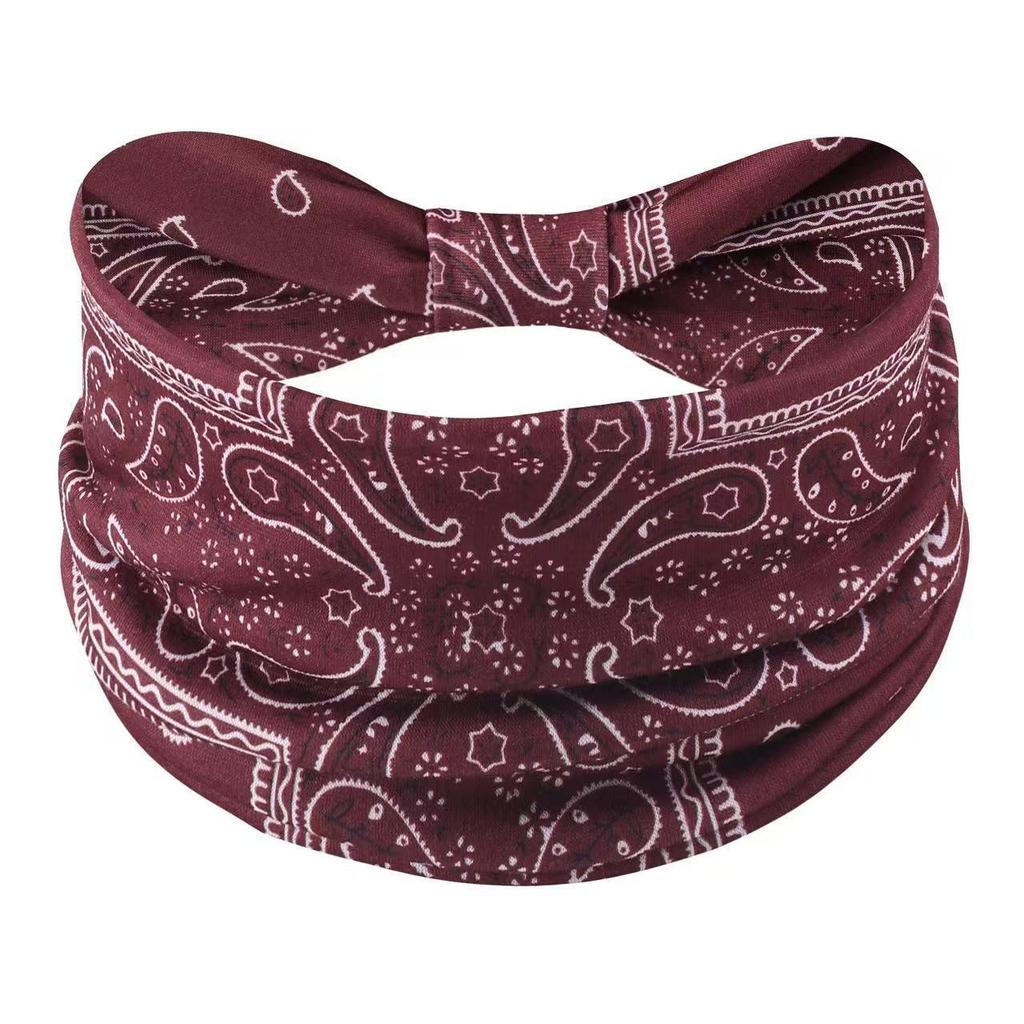 Bohemian Tie-Dye Headscarf: European & American Sport Wide Headband