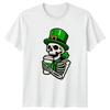 St Patricks Day Need More Coffee TShirt Skeleton Irish Coffee St Patricks Day