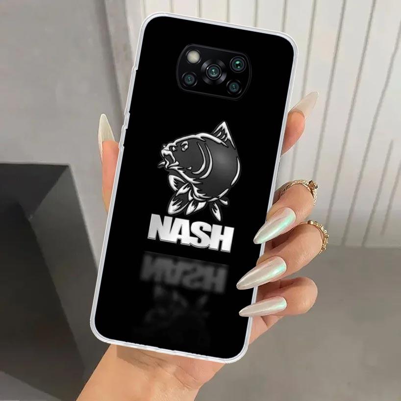 Nash Fishing Art Phone Case for Xiaomi Poco X5 X6 X7 Pro F7 Ultra M7 Redmi 15 15C 13 13C 12 12C 10 10A 10C 9 9A 9C 9T Shell Poco