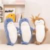 35/70cm Cartoon Adorable Marine Animal Seal Plush Doll Pillow Gentle Shark Narwhal Plush Toy Home Decor Appease Present Designed For Children
