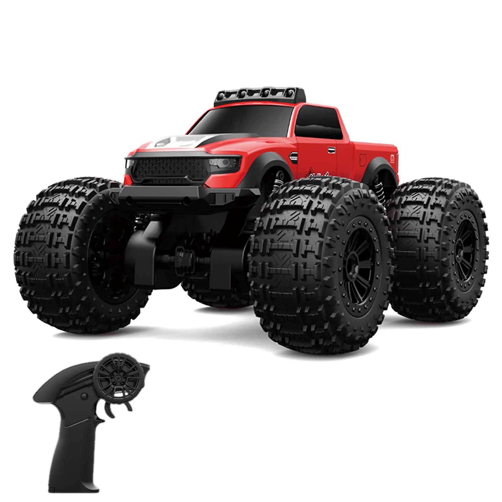 

Amphibious Remote Control Car, 2.4GHz 4WD Off Road Vehicle with Headlights, 360 degrees Rotating Waterproof Stunt Car 1xBattery красный