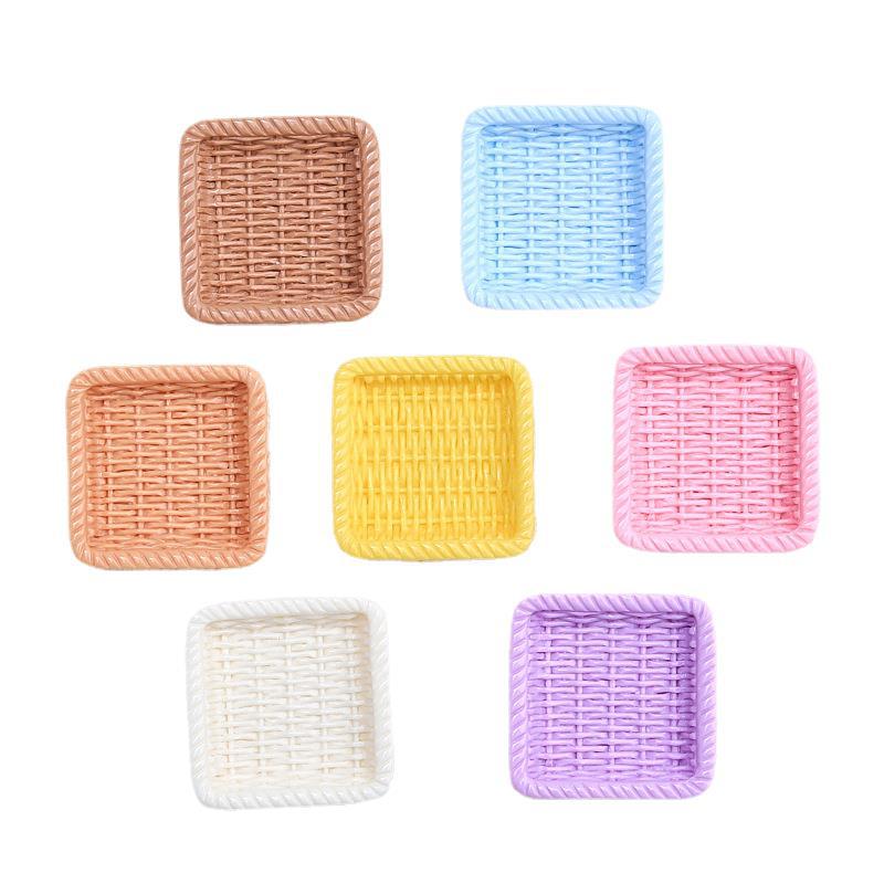 Leuchtendes Bastelzubehör aus Kunstharz: Quadratischer Korb, Haarnadel, Telefonhülle, Kleber, Cartoon-Öltropfen-Ornament