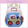Kids Cartoon Car Backpack For Toddler Preschoolers With Oxford Fabric And Comfortable Shoulder Straps