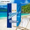 1PC Custom Name Beach Towel Zenit FC Crest Beach Towel, Suitable for Camping, Travel, Beach Accessories, Super Absorbent, Family Gift