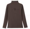 Winter Women Warm Blouse Turtleneck Letter Embroidery Pullovers Thick Bottoming Shirt for Women