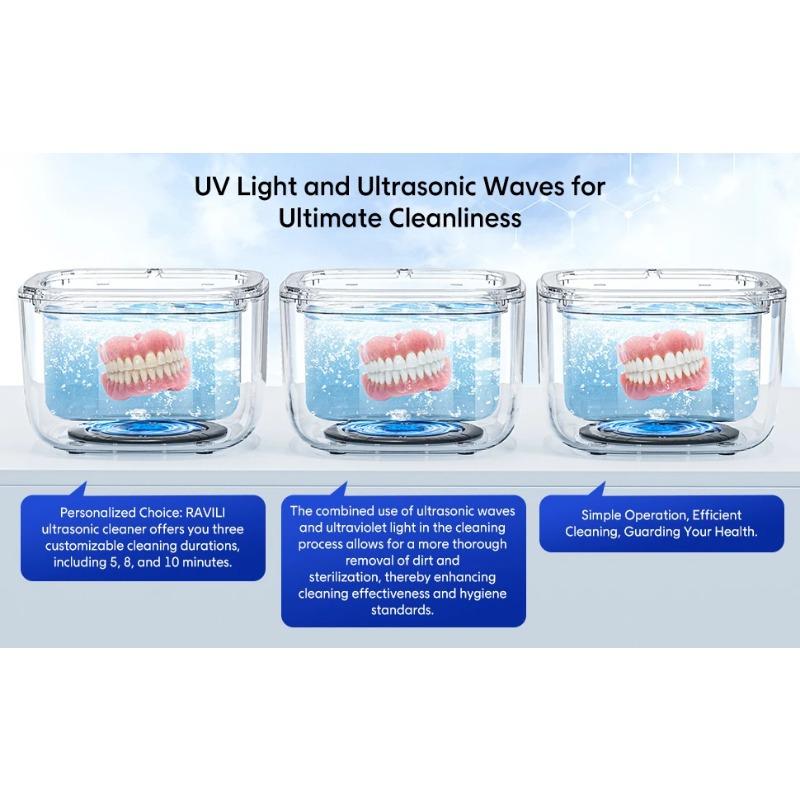 Ultrasonic Cleaning Machine Multi-function High Frequency Vibration Wash Cleaner Jewelry Glasses Watch Dentures Cleaner