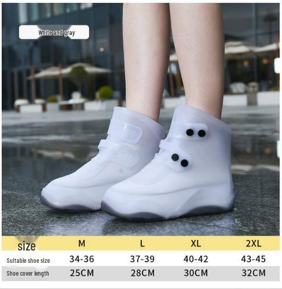Waterproof Non-Slip Silicone Overshoes for Men & Women - Thickened Wear-Resistant Rain Boots for Rainy Days.