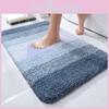 Modern Minimalist Plush Gradient Bathroom Rug Non Slip Mat For Home And Spa Use