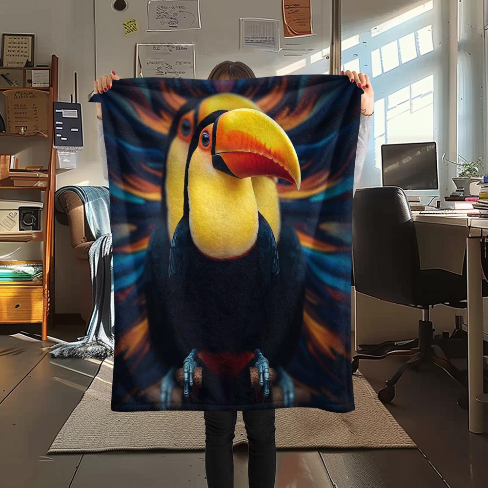 1 Peça Manta de Flanela com Estampa de Desenho Animado, Alta Qualidade Confortável para Todas as Estações, Decoração de Casa, Calor e Conforto, Perfeita para Presente de Natal Aniversário