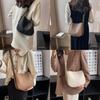 2024 New Fashion Women's Shoulder Bag Urban Simple Style Pu Bucket Bag Black