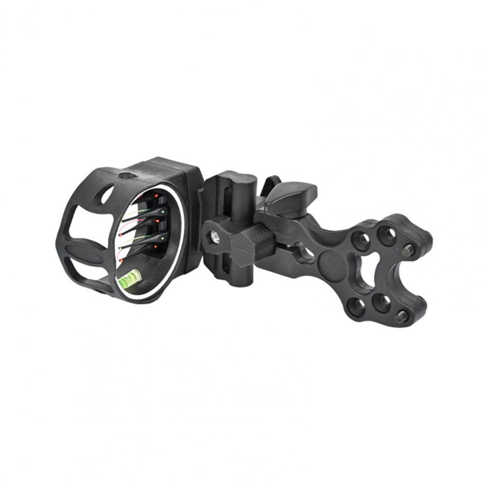 15*11cm 5 Pin Bow Sights Adjustable Archery Hunting Bow Sights Outdoor Archery Shoot Sports Equipment Tool-Less Archery Bowsight 5