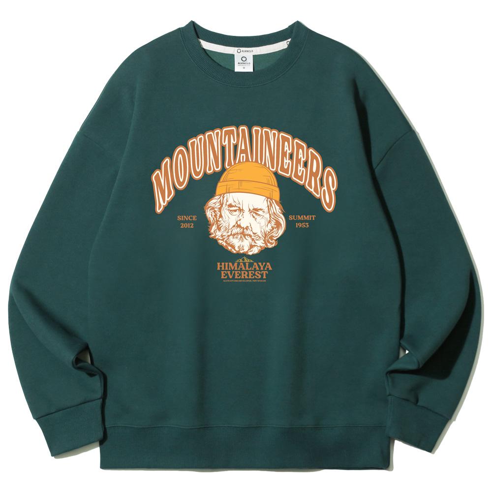 ALVINCLO Sketch Mountainals Oversized Sweatshirt Mar675 (5 Colors) (Type B)