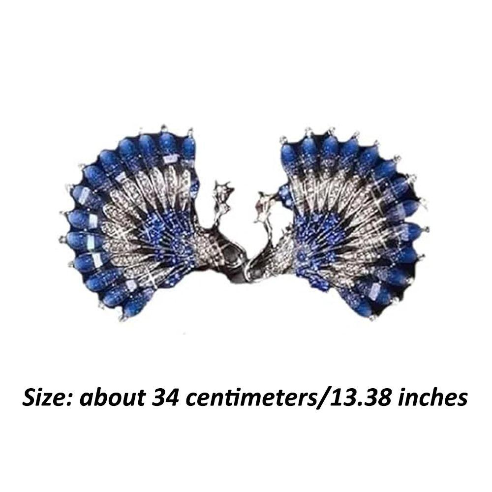 New Peacock Display Peacock Hair Curler Angel Wings Durable Twist Hairpin Elegant Hair Bun Maker Women Girl